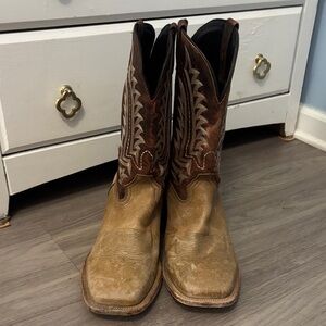 J.B. Dillon Brown and Tan Men's Boots